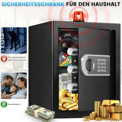Tiskgg CC SAFE Möbeltresor 50 L, digitaler Safe mit Zahlenschloss