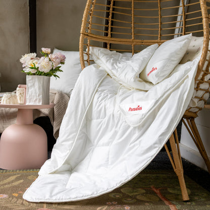 PARADIES Prima Light Bio Sommerdecke 155x220 cm, leichte Steppdecke