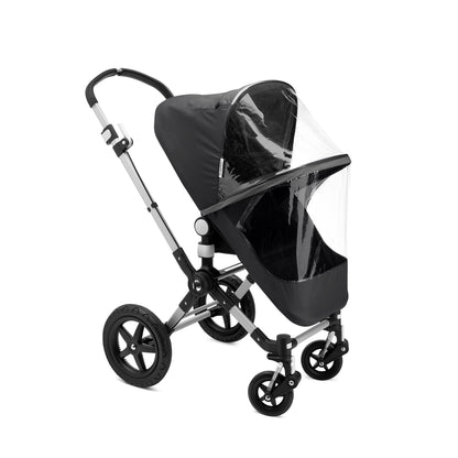 Bugaboo Fox/Cameleon High Performance Regenabdeckung - Schwarz. Flexible, schwarze Abdeckung. Schützt Kinderwagen zuverlässig vor Regen.