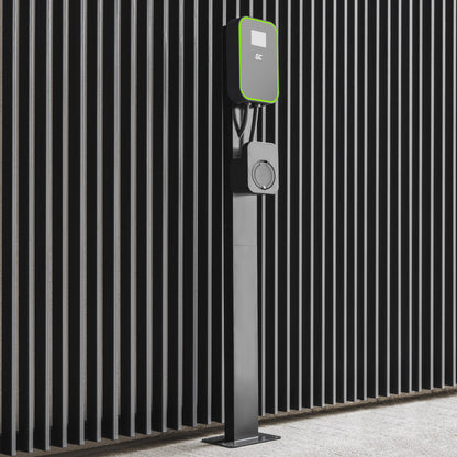 Green Cell EV Stand Wallbox Standsäule mit Kabelhalterung