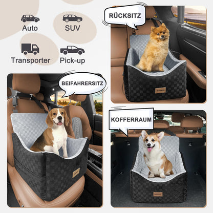 JOEJOY Hundeautositz Sitzerhöhung für kleine bis mittlere Hunde