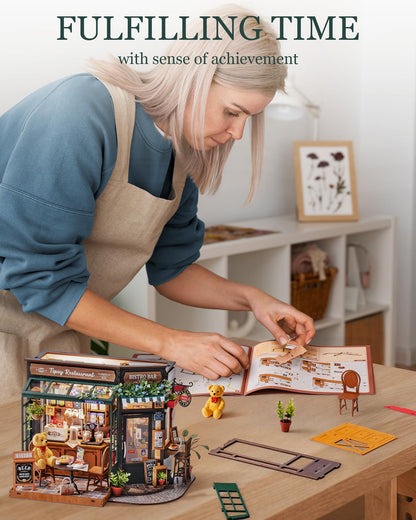 Rolife Tipsy Restaurant DIY Miniaturhaus Bausatz aus Holz