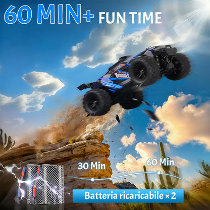 BAZADER RC Auto 1:18 ferngesteuert, 4WD Offroad, 40 km/h, 2 Akkus