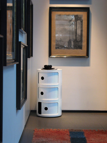 Kartell Componibile Aufbewahrungssystem - Weiss 3 Fächer