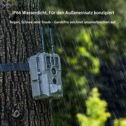 GardePro E8 2.0 Pro Wildkamera mit WLAN, 64MP 4K und 64GB SD-Karte