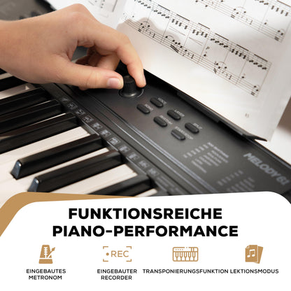 Alesis Melody 61 Digital Keyboard Piano für Einsteiger 61 Tasten