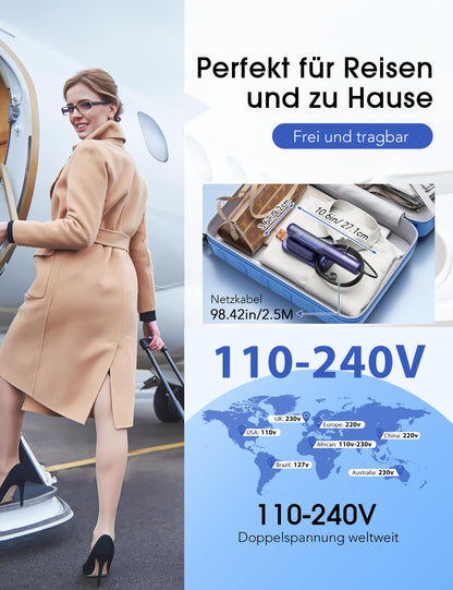 Sundu Dampfglätter 2-in-1 Reisebügeleisen LDYD-1002 mit LED-Anzeige