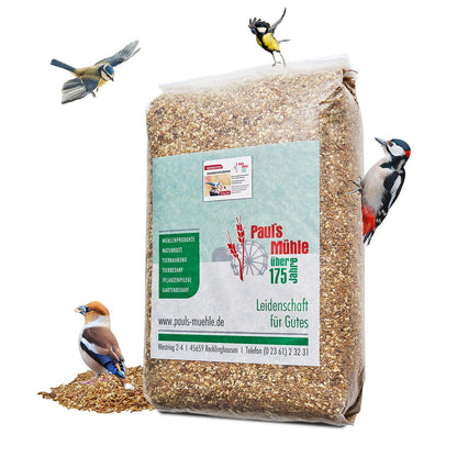 Paul's Mühle Senkrechtstarter Ganzjahresfutter für Wildvögel 25 kg