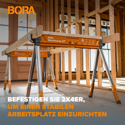 Bora Arbeitsbock XT PM-3360T – Höhenverstellbarer Klappbock 2er Set