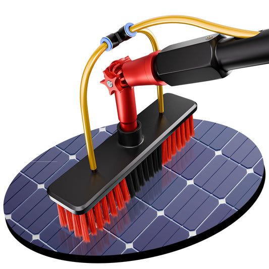 BoomDing Teleskop Waschbürste 7m Aluminium für PV-Anlagen. Erreicht PV-Anlagen zur Reinigung.