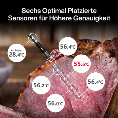 ThermoMaven P2 Fleischthermometer kabellos mit WiFi und 2 Sonden