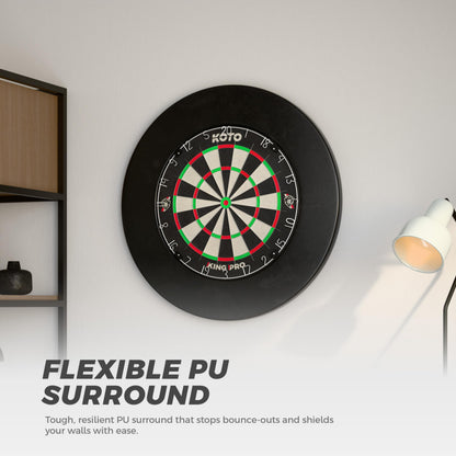 KOTO Dart Surround Schwarz – Wandschutz für Dartscheiben 45,5 cm
