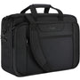 KROSER Laptoptasche 18 Zoll, erweiterbar, wasserabweisend, schwarz aus 1680D-Material