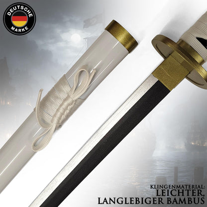 Swords and more One Piece Wado-Ichi-Monji Katana aus Bambus