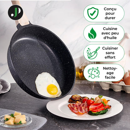 JUST PERFECTO Induktions Kochgeschirr Set - 21-teilig Schwarz