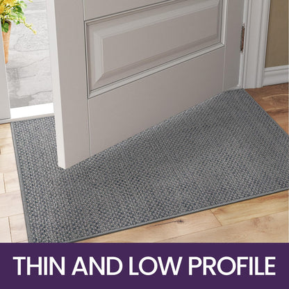 DEXI Schmutzfangmatte Innen Fussmatte - 92x142 cm Grau