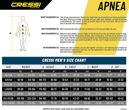 Cressi Apnea Tauchanzug Für Freitauchen & Apnoe - 5mm