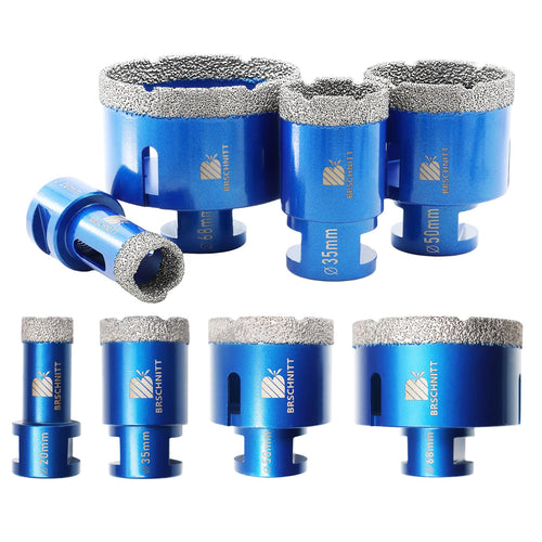 Diamantbohrer Set Fliesen Granit Marmor – 20/35/50/68mm Trockenbohren