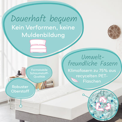 Sun Garden ComfortPur Kindermatratze 90x200 cm H2 – Oeko Tex