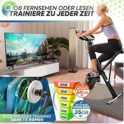 Tretmann Heimtrainer Ergometer Klappbar - RelaxFoam Edition