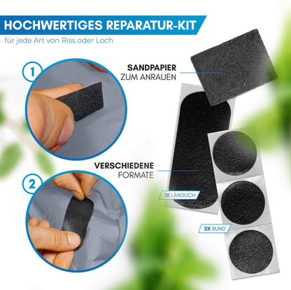 NORDMUT Selbstaufblasende Isomatte 10cm – Camping Grau