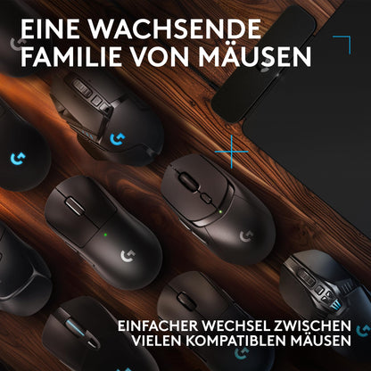 Logitech G POWERPLAY 2 Kabelloses Gaming Mauspad - Schwarz