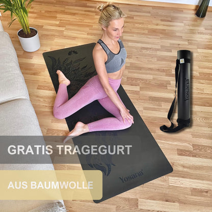 Yosana Naturkautschuk ULTRA GRIP Yogamatte 68cm 4mm