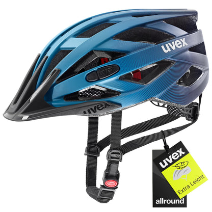 uvex i-vo cc Allround-Helm deep space matt 52-57 cm mit Belüftungsöffnungen und verstellbarem Gurtband