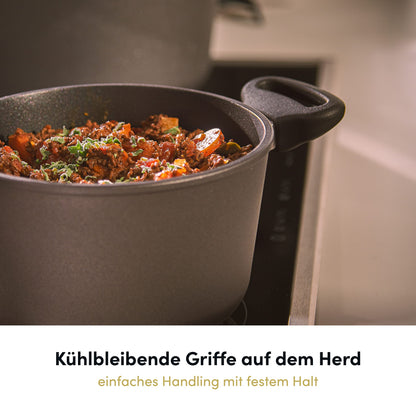 Hoffmann Induktions Schmortopf Aluguss beschichtet 28cm 8L