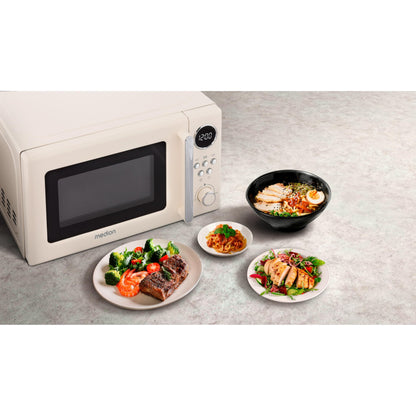 MEDION Retro Mikrowelle MD15000 - 20L 800W Digital Beige