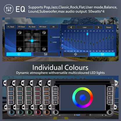 KTTCORLP Linux Autoradio Carplay Android Auto - 7 Zoll VW Golf 5 6