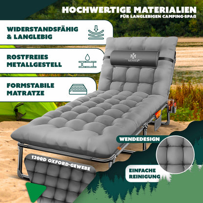 KESSER Campingbett Feldbett klappbar 190 x 68 x 30 cm, bis 250 kg