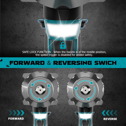 Ecarke 1300Nm Akku Schlagschrauber – Kompatibel Makita 18V, Ohne Akku