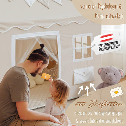 LIONHERZ® DAS ORIGINAL Spielhaus Briefkasten - Cremeweiss