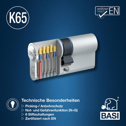 BASI K65 Profilzylinder System Konfigurator - Gleichschliessend