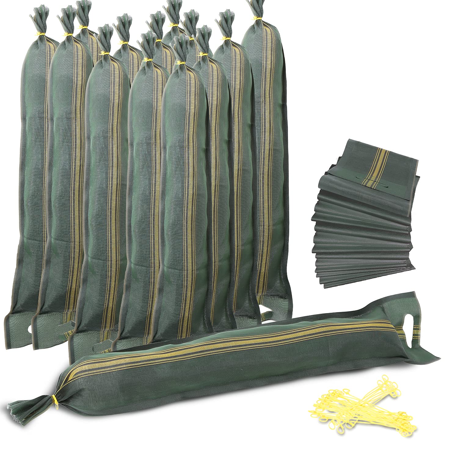 TK THERMALKING Silosandsäcke ungefüllt – 50 Stk. (25x100cm): Robuste, leere, schwarze Säcke zur Beschwerung von Silofolien.