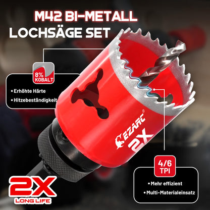 EZARC M42 BiM-Lochsägen Set Pro - Ø 19-64mm (16-tlg)