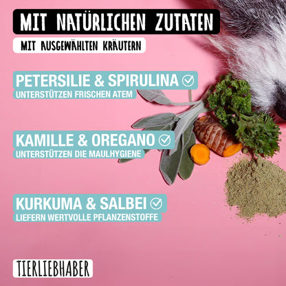 TIERLIEBHABER Zahnfee Pulver – Zahnpflege für Hunde, 200 g
