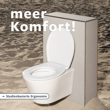 Blauer Hahn WC Sitz Isar oval weiss Duroplast Absenkautomatik