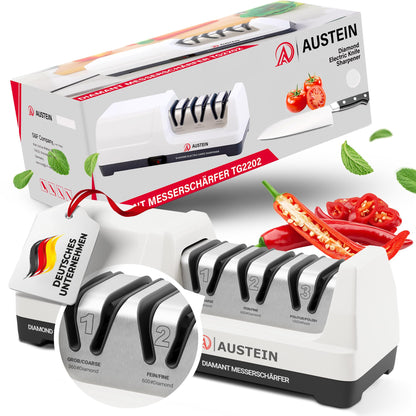 AUSTEIN® TG2202 Elektrischer Diamant Messerschärfer 3 Phasen 20°