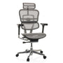 hjh OFFICE ERGOHUMAN GEN2 Bürostuhl ergonomisch - Netz hellgrau. Unterstützt ergonomisches Sitzen am Schreibtisch.