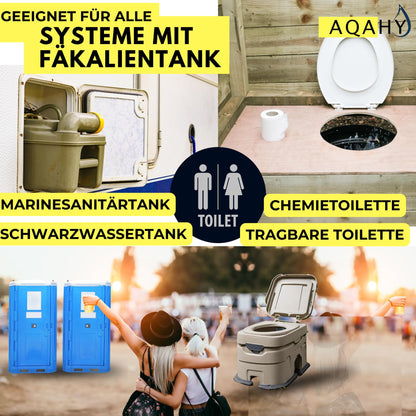 AQAHY WC Tabs blue extra stark – Toilettenzusatz für Chemietoilette