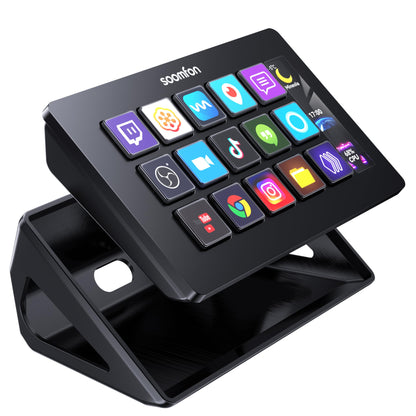 SOOMFON Stream Controller Deck – 15 anpassbare Makrotasten