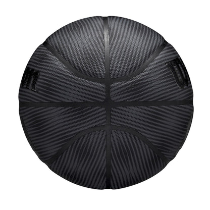 Wilson NBA Forge Pro Midnight Basketball, Schwarz/Silber, Grösse 7