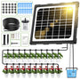 YAHAMOO Solar-Bewässerungssystem BSV-IC018 für 20 Topfpflanzen mit Solarpanel und Tropfschlauch