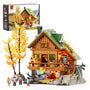 FUNWHOLE Mountain Cabin Klemmbaustein-Set – 2255 Teile LED