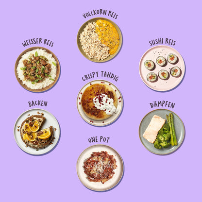 REISHUNGER Digitaler Reiskocher klein - bordeaux 0.6L