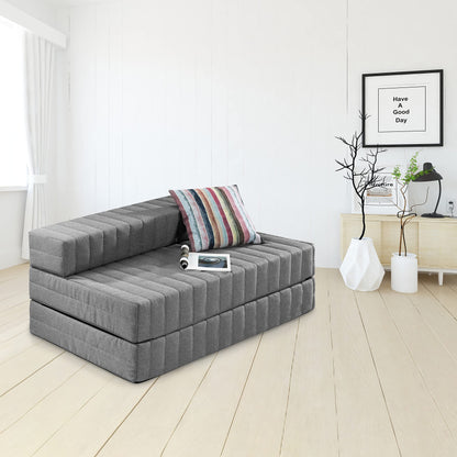 Traumnacht Gästesofa Schlafsofa 3-Sitzer – 140x200 cm Grau