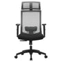 SONGMICS Bürostuhl Netzbespannung Ergonomisch Grau OBN55BG: Grauer Bürostuhl mit Netzbespannung, hoher Rückenlehne und Rollen. Zum Sitzen und Arbeiten am Schreibtisch.
