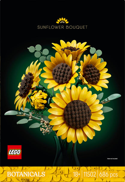 LEGO Botanicals Sonnenblumenstrauss 11502 Bauset für Erwachsene